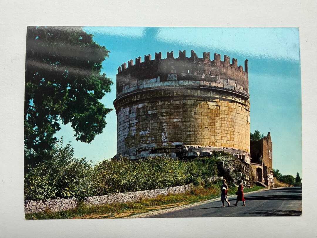 Metella Rome Tomb of Cecilia Metella, Rome, Italy, Vintage Postcard - Etsy
