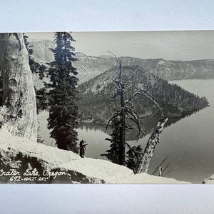 Carte postale vintage photo Crater Lake, Orégon
