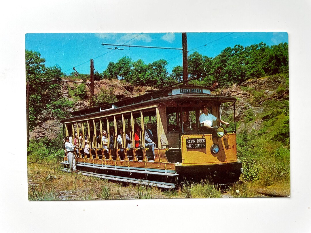 Trolley No. 1414 Branford Trolley Museum Connecticut Vintage Etsy