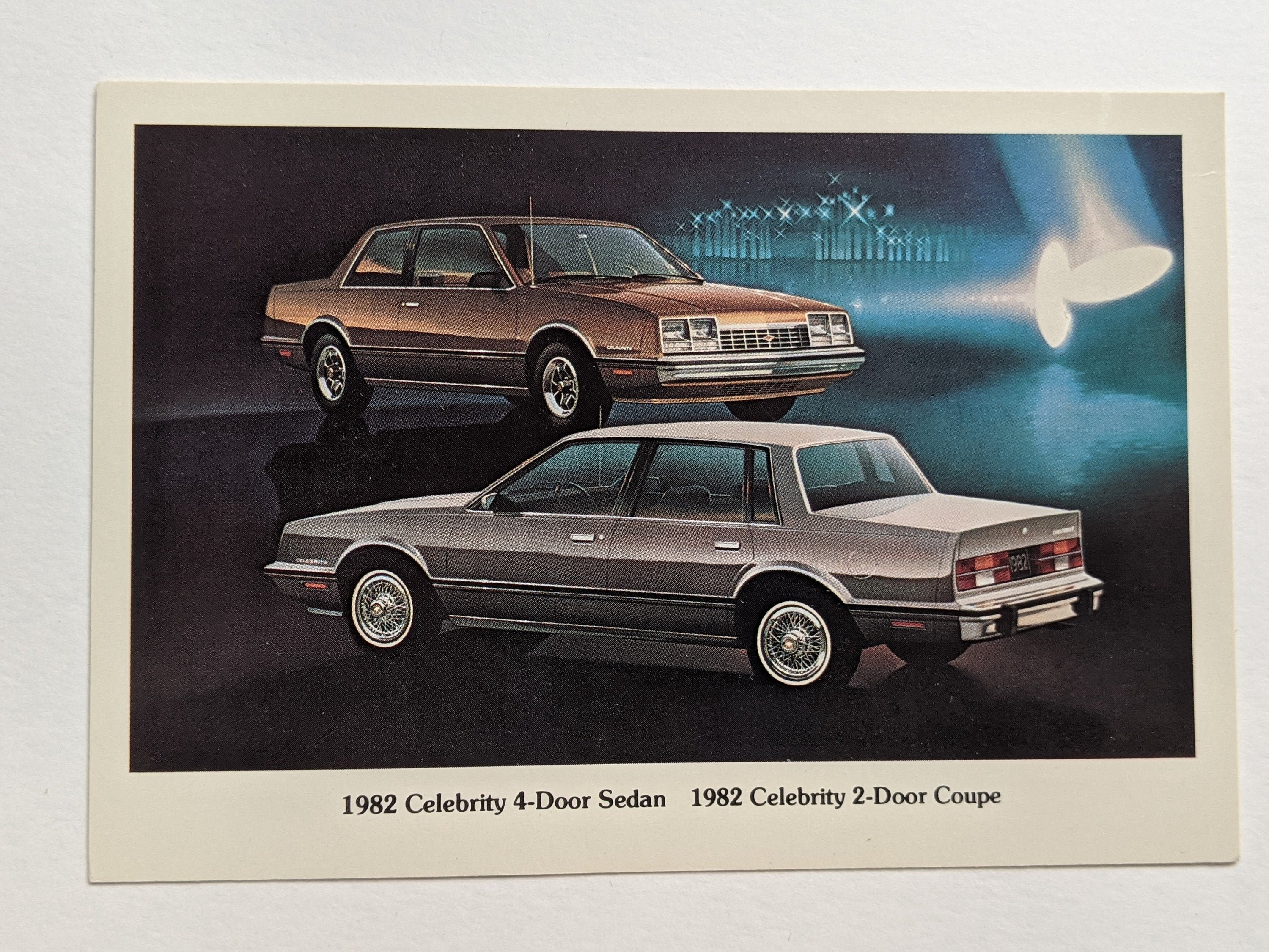 1982 Chevrolet Celebrity Sedans Vintage Postcard and Car - Etsy