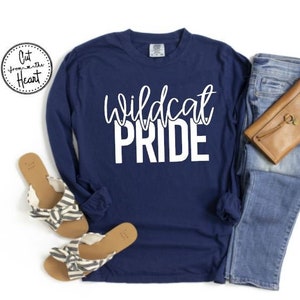 Team Spirit Shirt Wildcats, Team Mom Shirt, Wildcat Pride, Go Wildcats, Team Wildcats, Teachers Wildcat Shirt, Matching Staff Spirit Wear