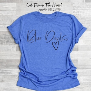 Blue Devils Football, Blue Devils Spirit Wear, Mooresville Blue Devils, Football Spiritwear, Mooresville High School Shirt, Custom Shirt