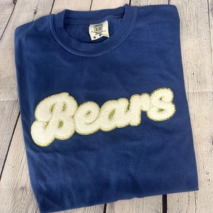 Bears School Mascot Shirt, Bears Shirt, Comfort Colors Mascot Shirt, Bears School Pride Shirt, Bears Shirt, Spirit Wear Bears
