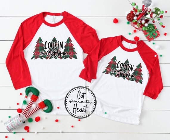 Christmas cousin crew shirts Clearance