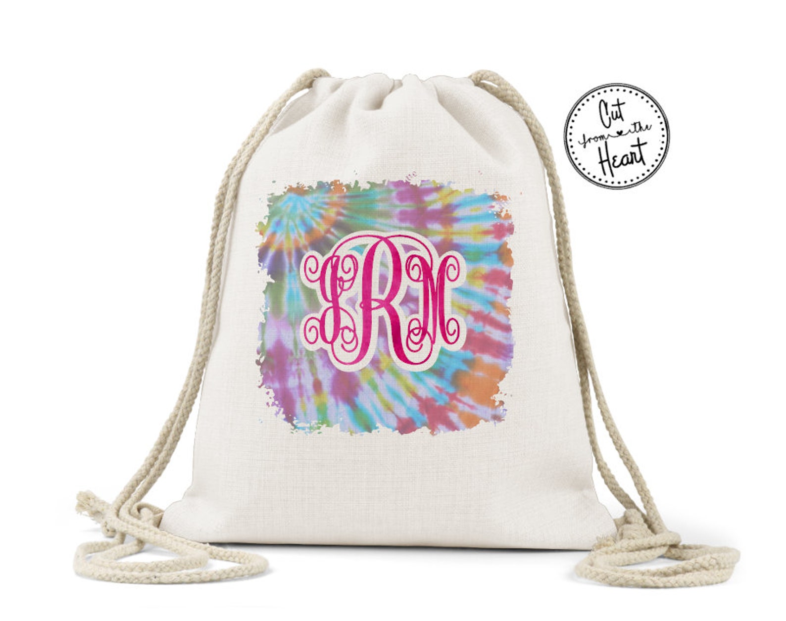 Monogram Cinch Bag Personalized Cinch Bag Gym Bag Back To Etsy