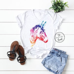 Donkey Tee, Donkey T-shirt, Mini Donkey, Farm Shirt, Farm T-shirt, Country & Western, Mule Shirt, Mule T-shirt, Donkey Gift