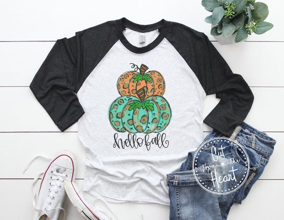 Stacked Leopard Pumpkins Tee Stacked Leopard Pumpkins Tee