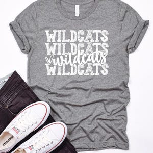 Wildcats School Spirit Wear Shirt, Wildcats Shirts, School Spirit Wear Shirts, Wildcats Pride, Go Wildcats, Wildcats Team Shirt