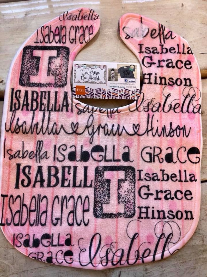 Personalized Baby Bib Baby Shower Gift For New Baby Baby Shower Gift Custom Baby Gift Custom Baby Gift Baby Bib Personalized Baby Bib