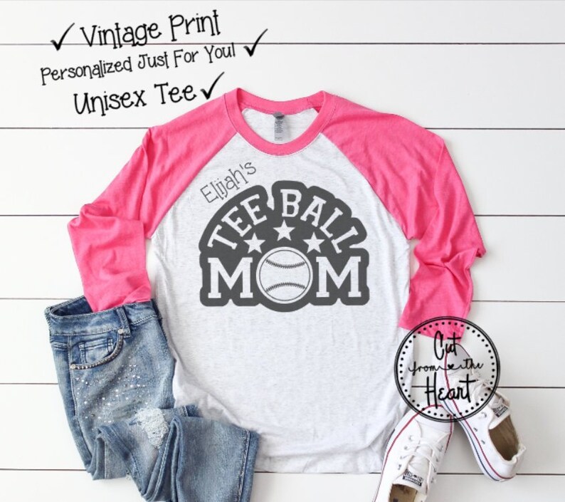 Tee Ball Shirt Tee Ball Mom Tball Mom Sports Mom Custom - Etsy