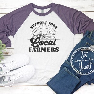 Support Farmers Shirt, Farmers Sweatshirt, Local Farmers T-shirt, Farming Shirt, Farm Shirt, Farmers Market Shirt, Tractor Shirt