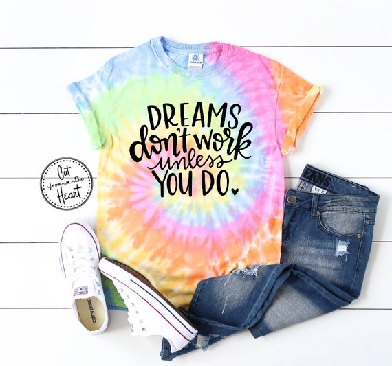 Inspirational Tie Dye Graphic T-shirt Tie Dyed T-shirt - Etsy Singapore