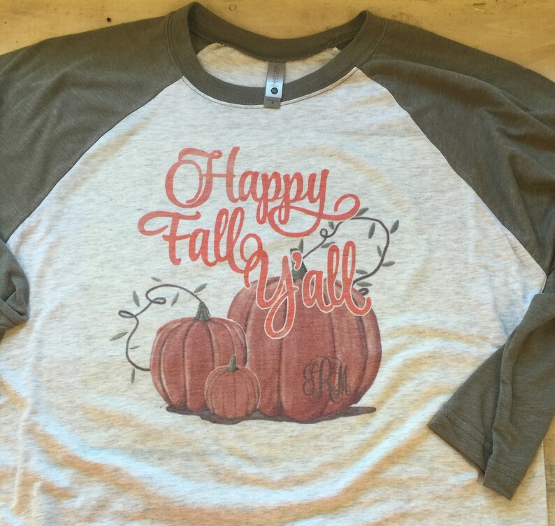 Thankful Blessed Thanksgiving Baseball Tee - Women's Vintage Color Block Long Sleeve Shirt - View #2
