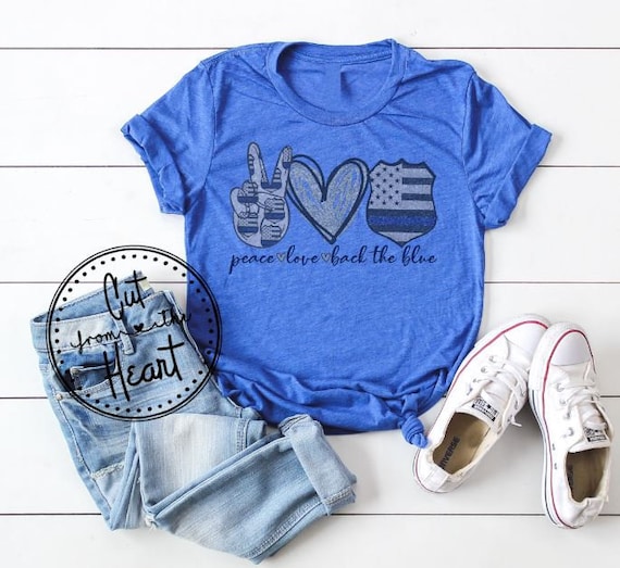 Police Wife Thin Blue Line Law Enforcement Support T-Shirt Police Wife Thin Blue Line Law Enforcement Support T-Shirt