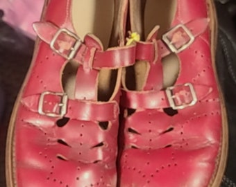 Antique Mary Jane leather shoes
