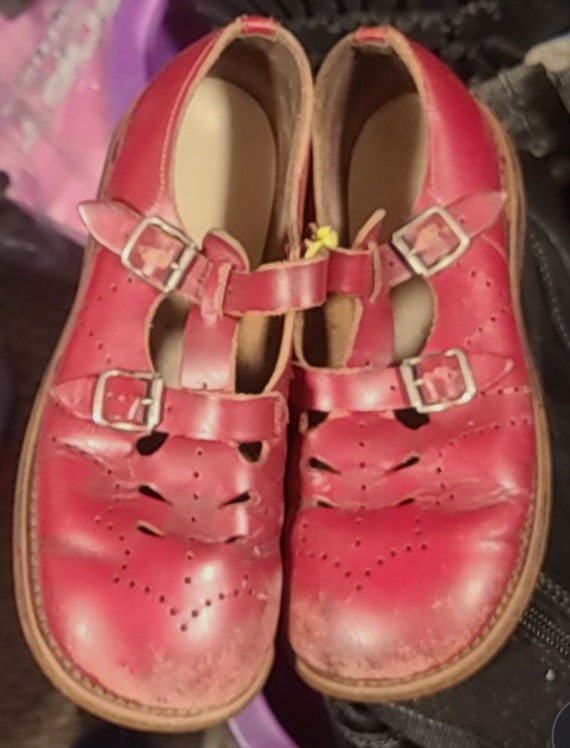 Antique Mary Jane leather shoes