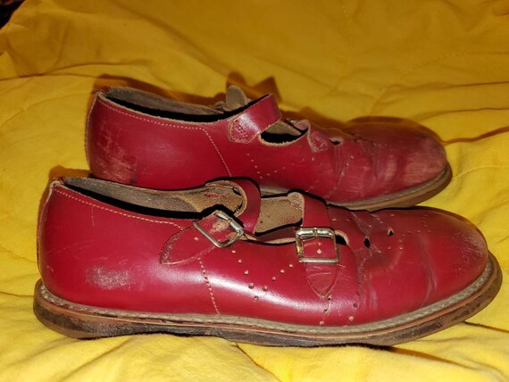 Antique Mary Jane leather shoes - image 7