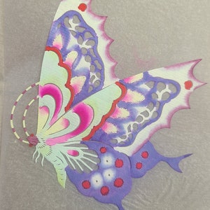 La carta cinese vintage taglia la carta di arte popolare (farfalle)