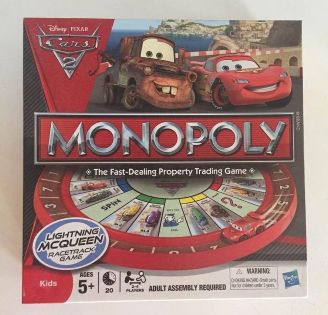 Cars Monopoly Board Game LIKE NEW Etsy