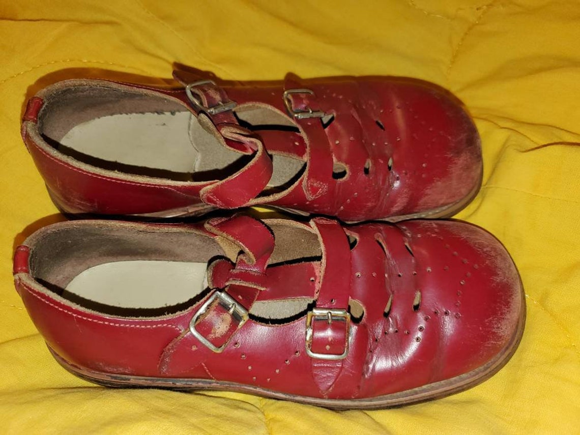 Antique Mary Jane Leather Shoes - Etsy