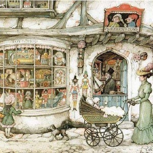 The Toy Shop print by Anton Pieck image 1