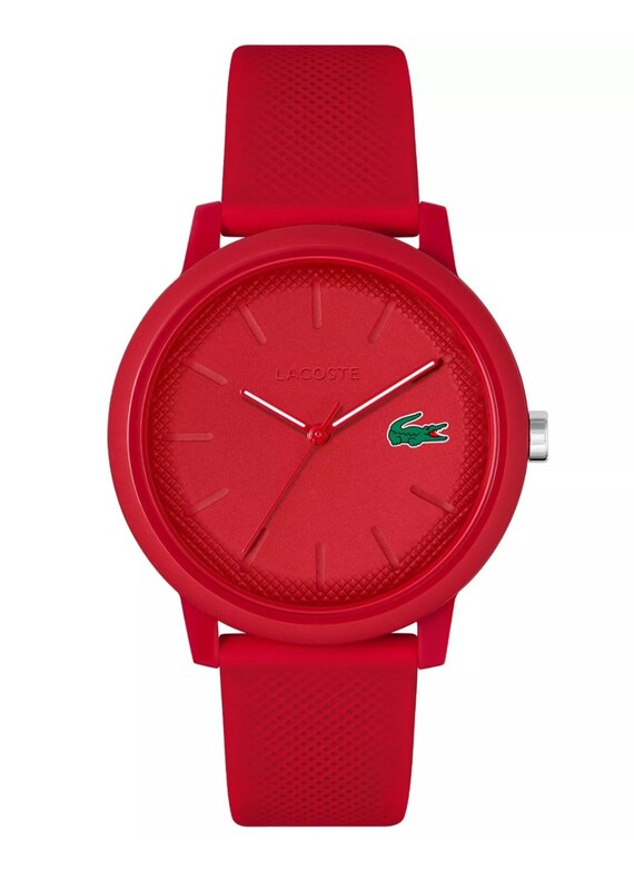 Lacoste red quartz silicone watch - image 7