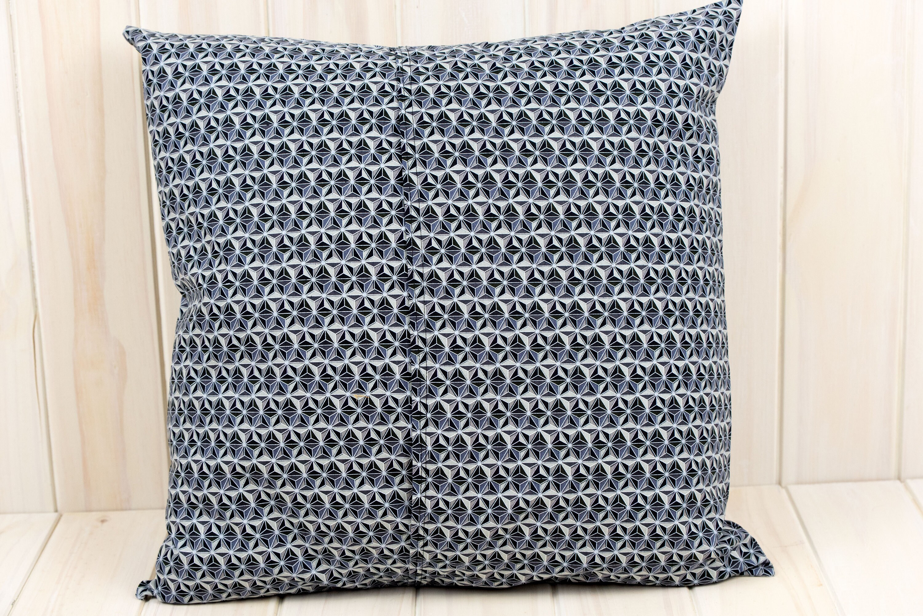 Pillow Covers Envelope Pillow Covers 12x16 & 16x16 Black Faceted