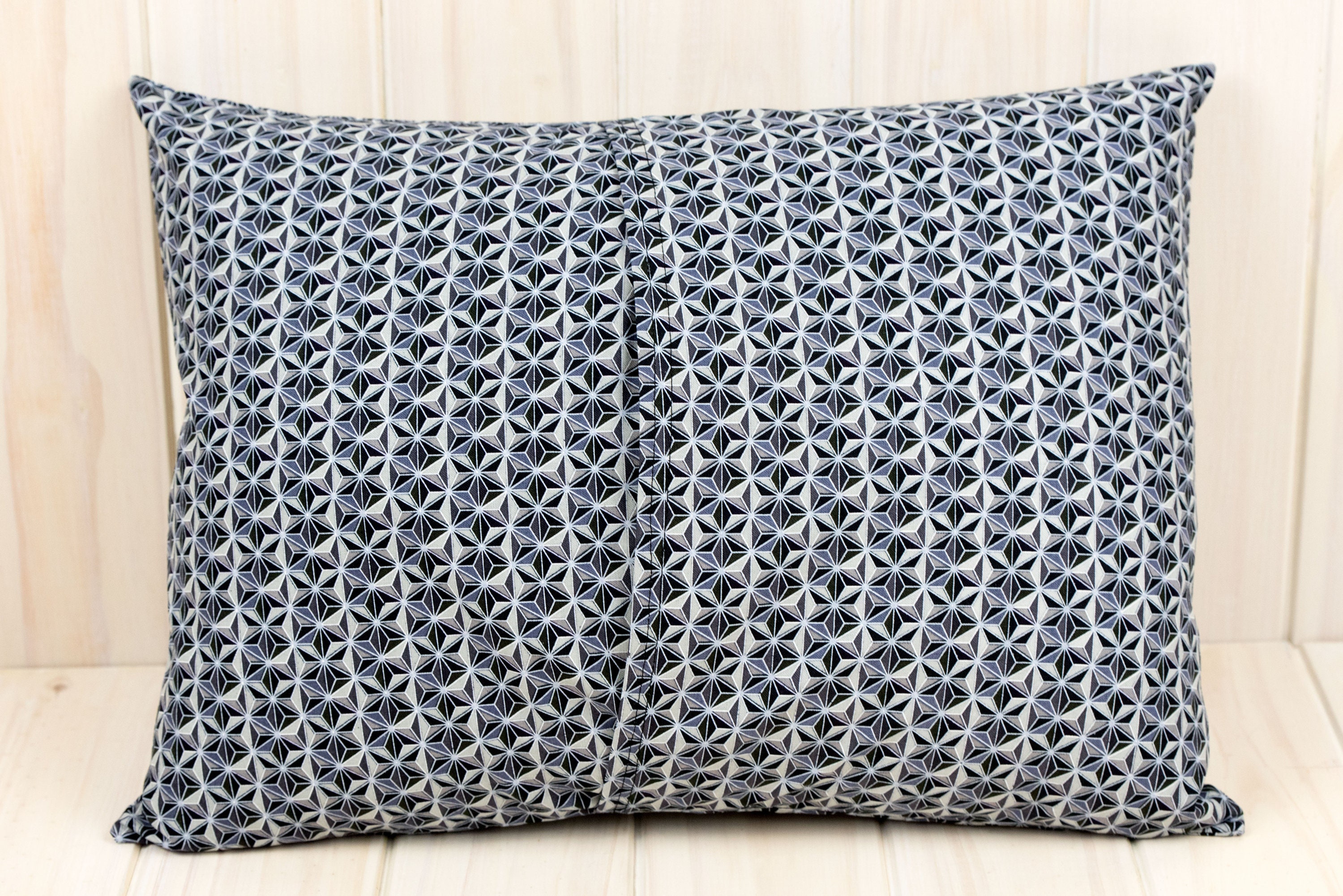 Pillow Covers Envelope Pillow Covers 12x16 & 16x16 Black Faceted