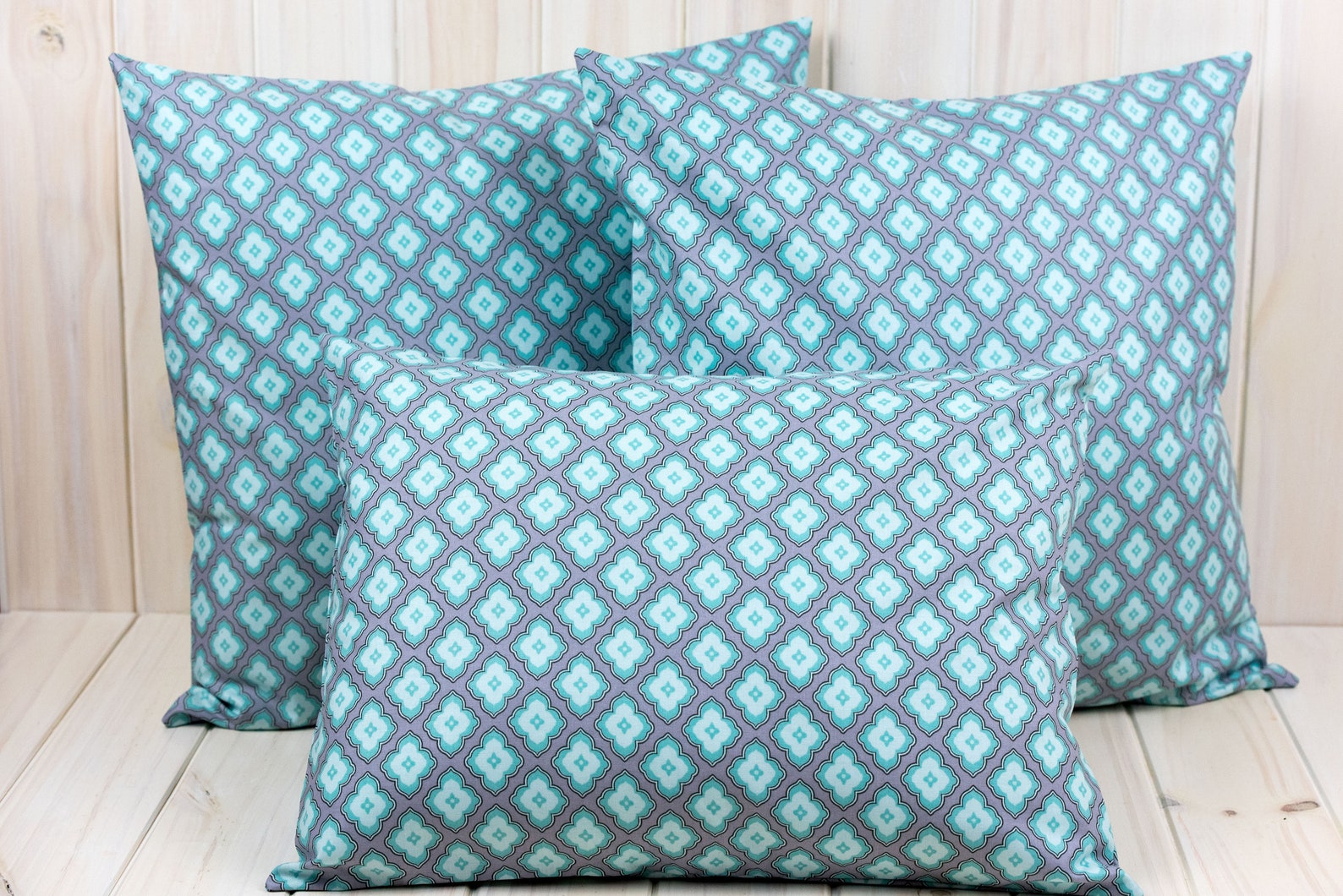 Pillow Covers Envelope Pillow Covers 12x16 and 16x16 Powder Blue and