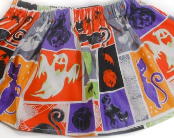 Witches and Cats Halloween Skirt (Multiple Sizes Available)