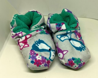 Cute Fox Baby Booties One Size Fits Most 0-18 months