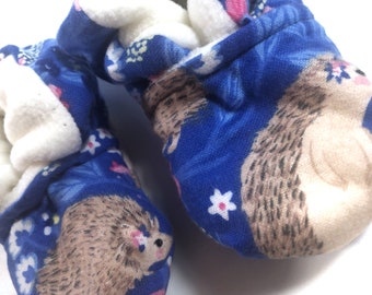 Cute Hedgehog Baby Booties One Size Fits Most 0-18 months