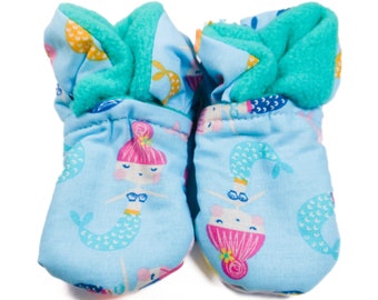 Mermaid Baby Booties (fits most 0 - 18 months)