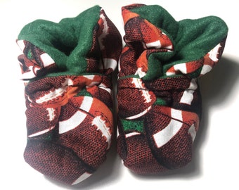 Football Baby Booties (One Size Fits Most 0-18 Months)