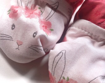 Cute Bunny Rabbit Baby Booties (One Size Fits Most 0 - 18 Months)