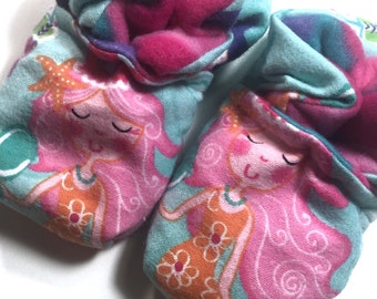 Mermaid Baby Booties (fits most 0 - 18 months)