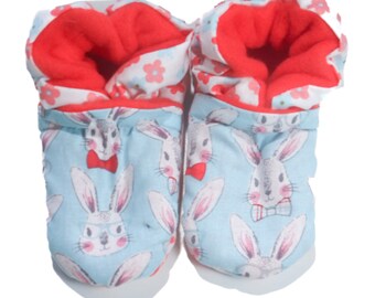 Cute Bunny Rabbit Baby Booties (One Size Fits Most 0 - 18 Months)