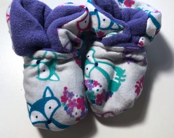 Cute Fox Baby Booties (One Size Fits Most 0 - 18 Months)
