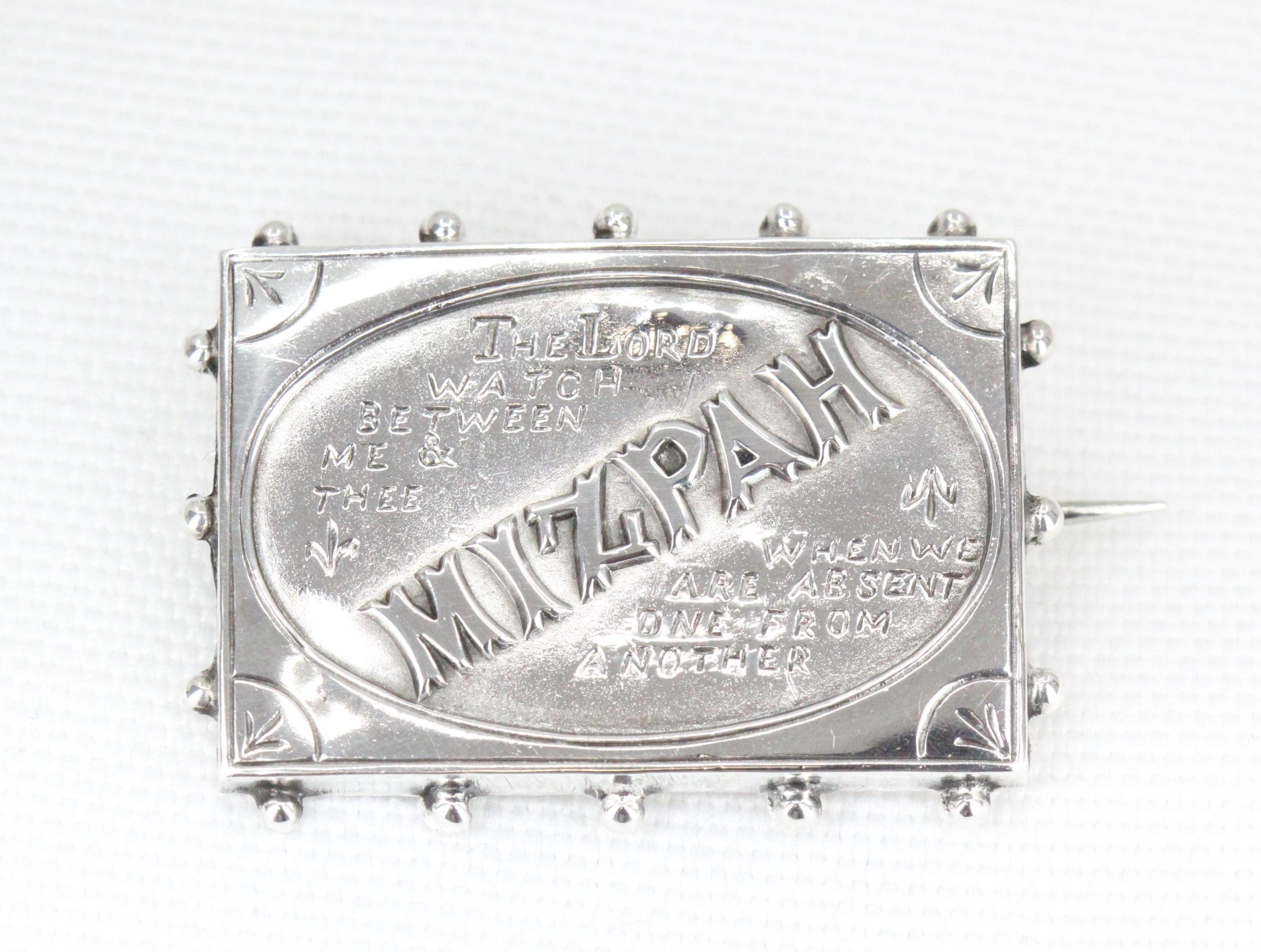 Antique Sterling Silver Mizpah Brooch - Birmingham 1892 - Etsy