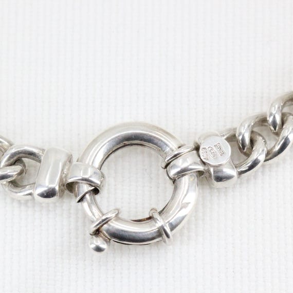 Sterling Silver Curb Chain 44.5cm – Solid Link Ne… - image 4