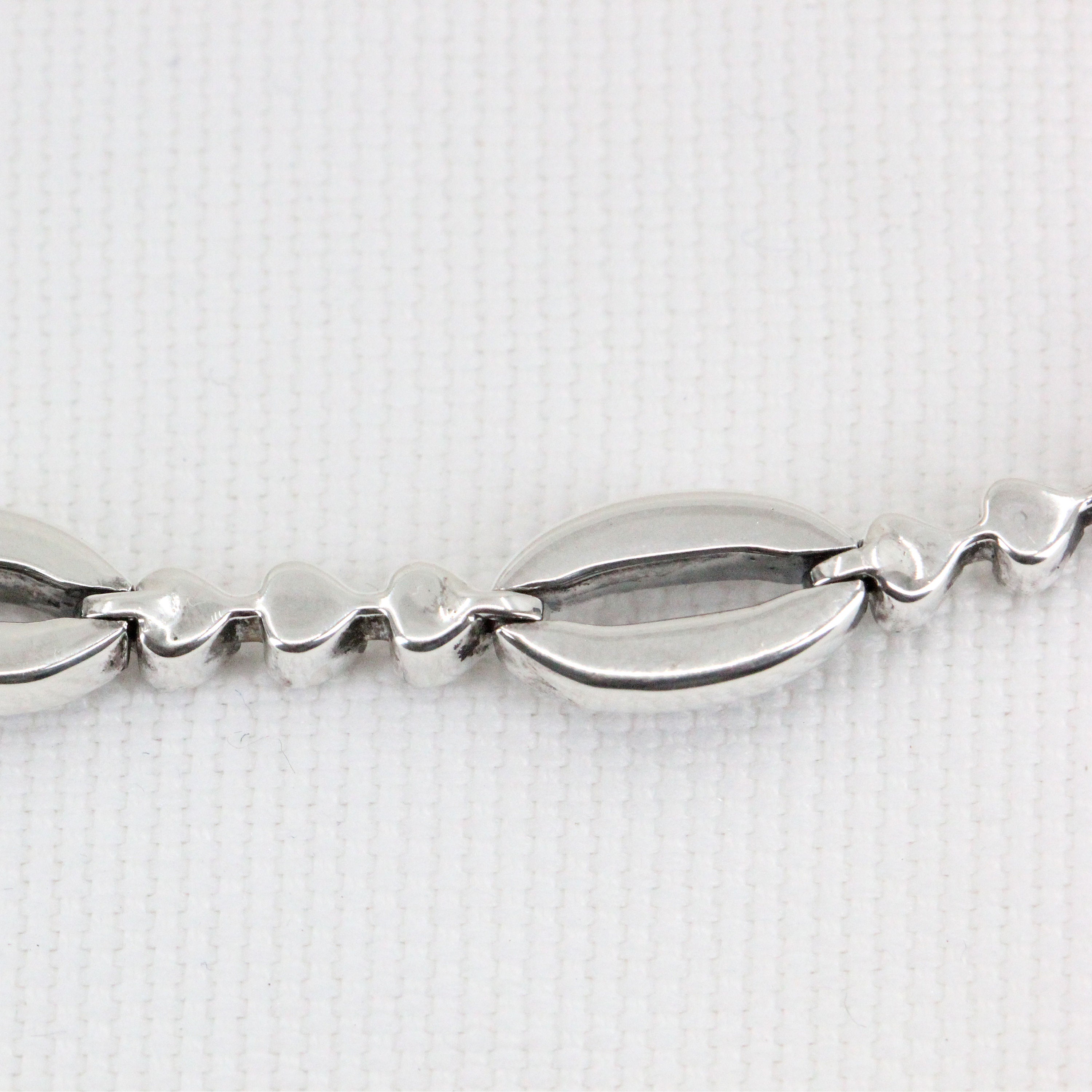 スターリングシルバー マーカサイトブレスレット – ファンシーデザイン