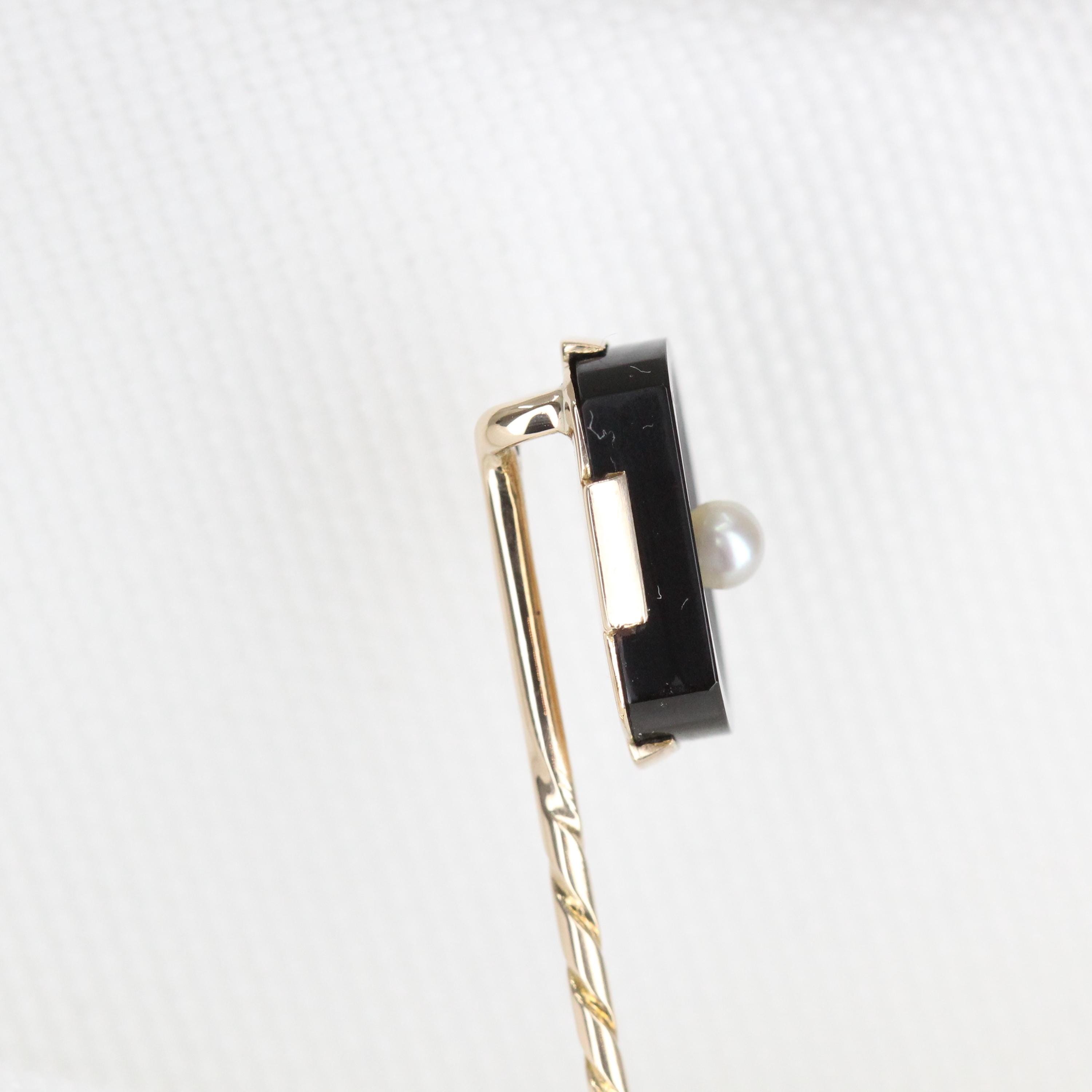 epingle ancienne perle or 18k occasion
