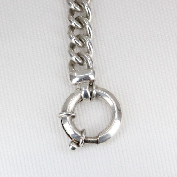 Sterling Silver Curb Chain 44.5cm – Solid Link Ne… - image 8
