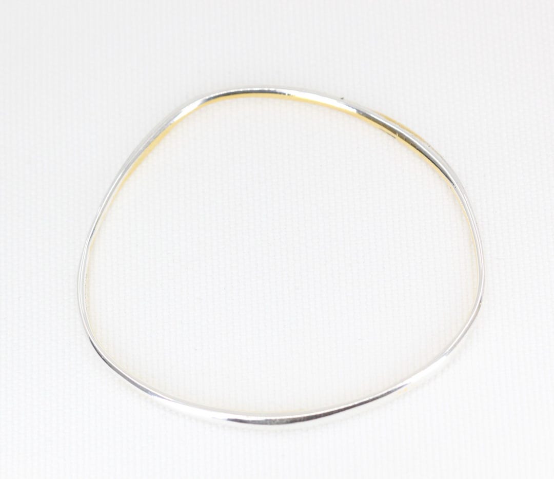 Designer Monica Vinader Sterling Silver Nura Reef Bangle – Modern