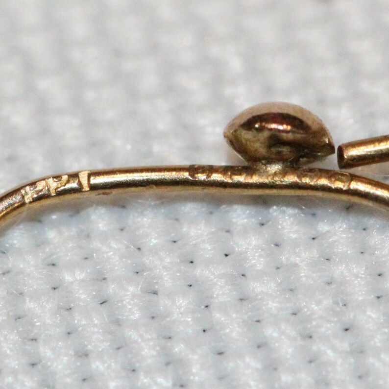 1890/'s Antique 9 Carat Yellow Gold Drop Earrings Circa