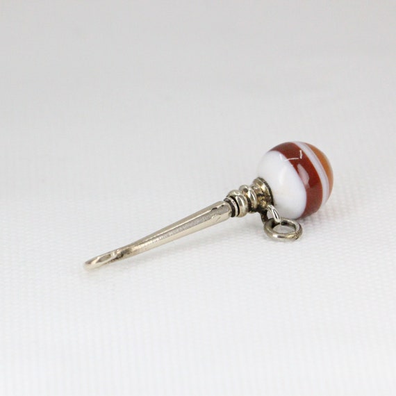 Antique Ladies Chatelaine Glove Button Hook with … - image 3