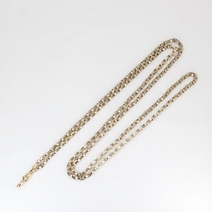 Antique Chain - Victorian 9ct Gold Guard Chain – 1/2 Length 79cm – Circa 1890s – Antique Gold Chain Necklace – Fine Victorian Jewellery