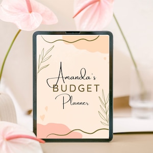 Personalized Boho Digital Budget Planner, GoodNotes Digital Planner, Planner for Android, ADHD Digital Planner for iPad, Paycheck Budget