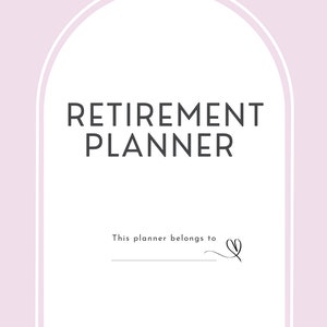 Retirement Planner, Printable Planner, Financial Planner, Retirement Printable, Retirement, Retirement Tracker