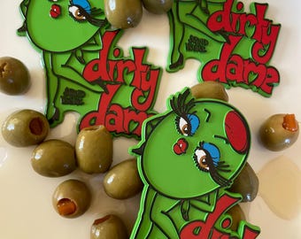 3" Vintage Inspired Olive Magnet